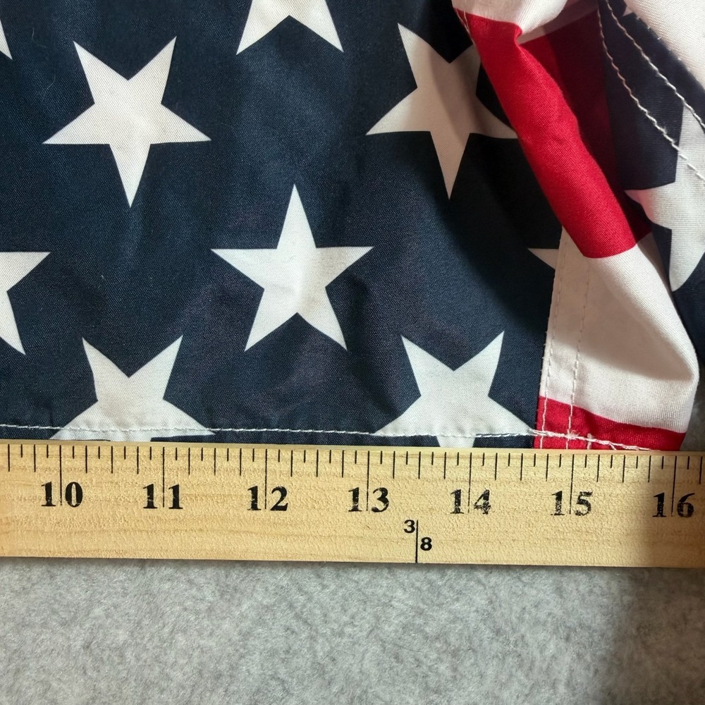 George Mens 2XL American Flag Stars Stripes Swim Trunks Board Shorts Patriotic - Picture 6 of 9